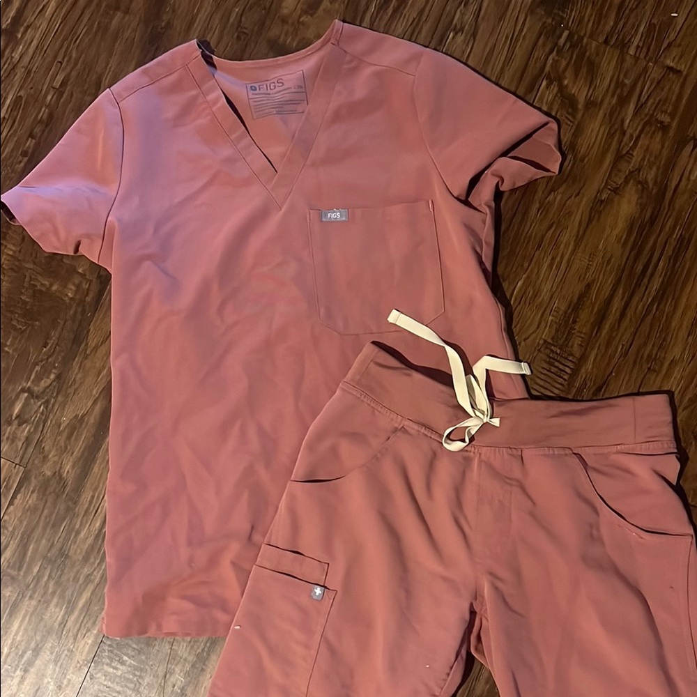 Figs Mauve Scrub Set